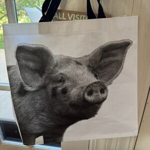 NWT Pig Print Reusable Tote